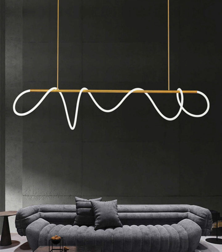 Clarissa - Built in LED contemporary linear suspended light