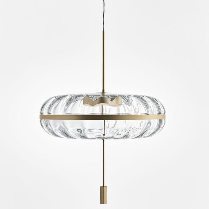 Mahad - Built in LED contemporary round glass suspended light