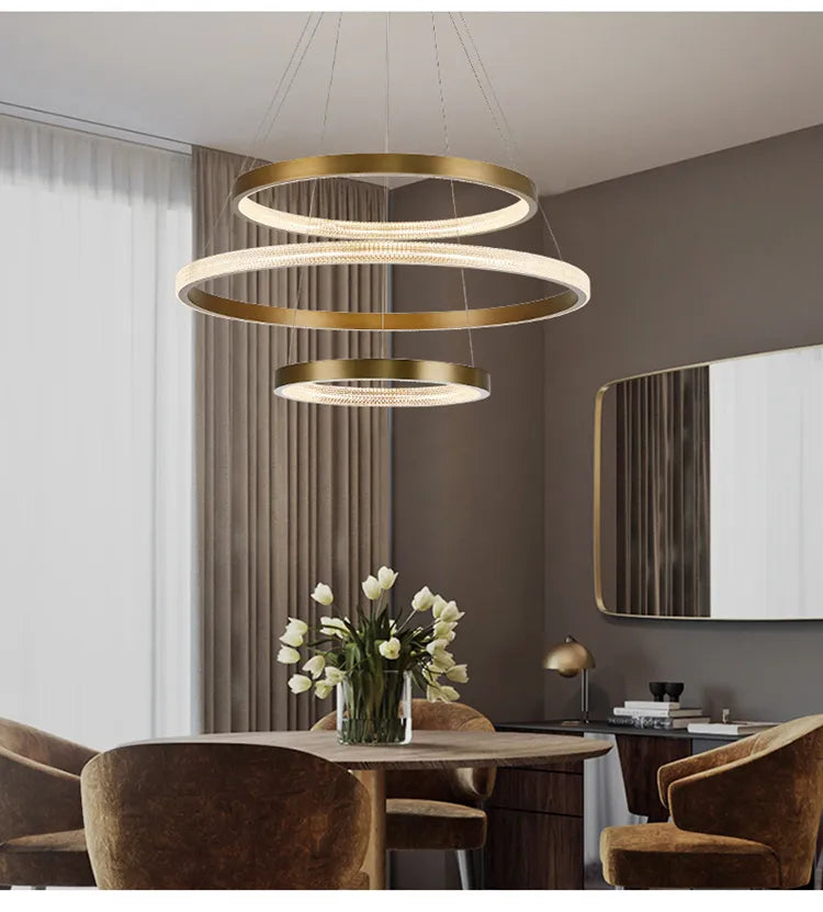 Allison - Built in LED luxury round suspended light