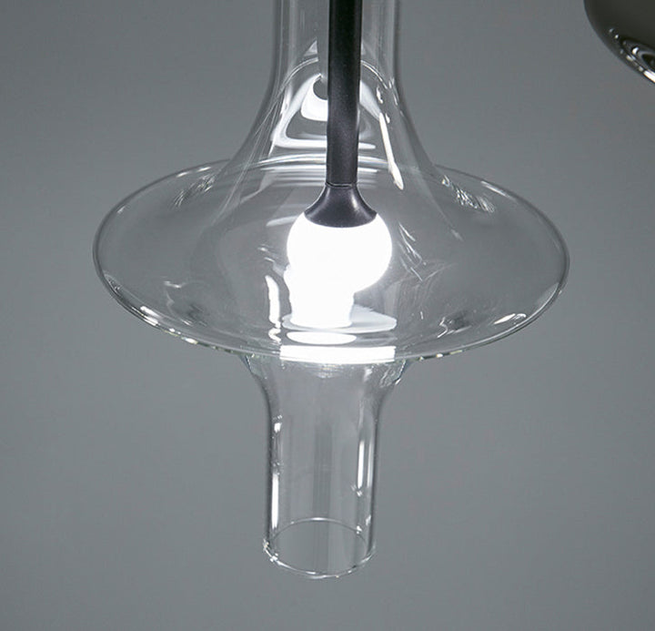 Isra - E14 LED bulb glass suspended light