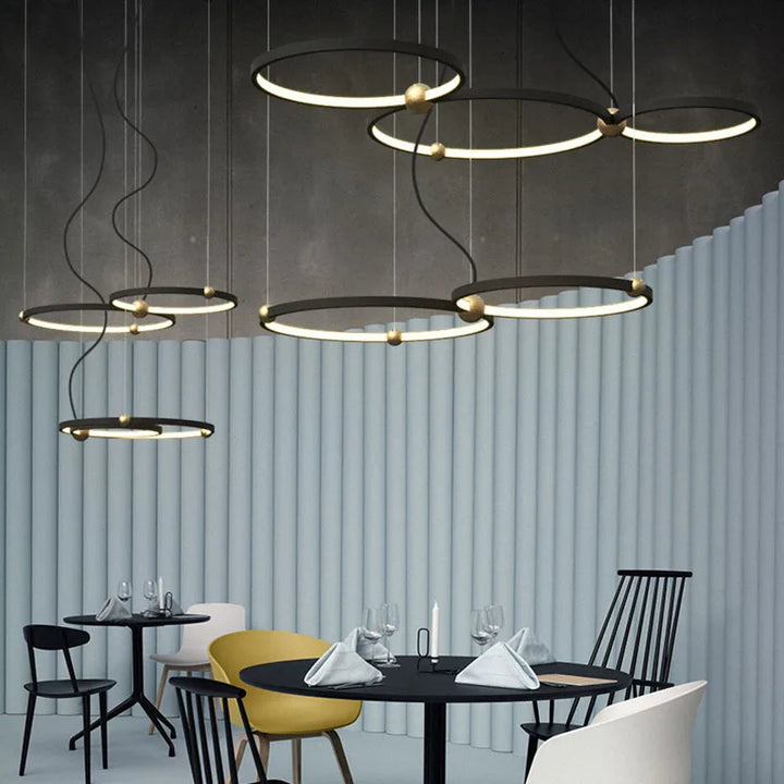 Cristiano - Built in LED contemporary round suspended light