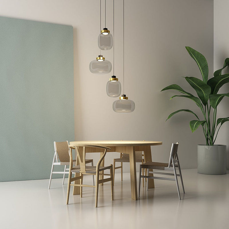 Wagstaff - Built in LED contemporary glass suspended light