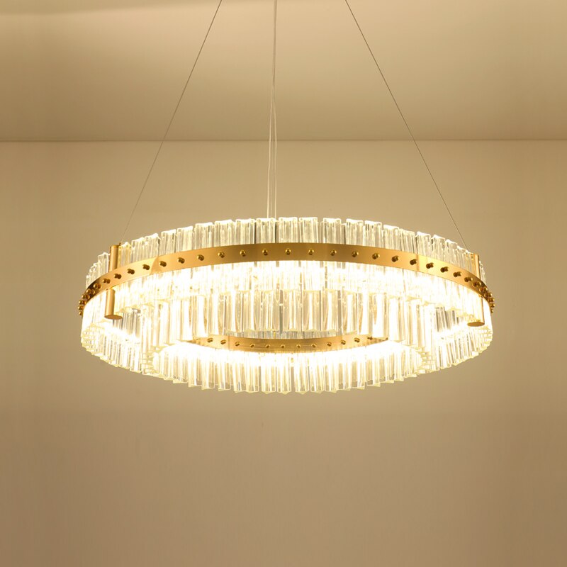 Lux - Built in LED luxury round suspended light