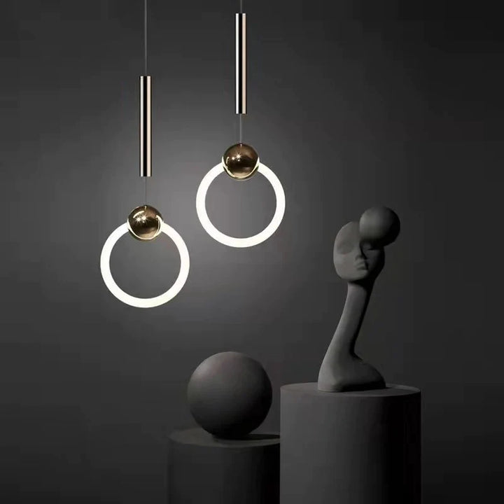 Cody - Built in LED contemporary round suspended light