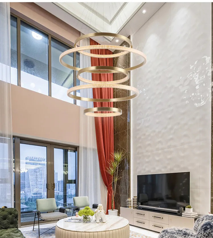 Allison - Built in LED luxury round suspended light