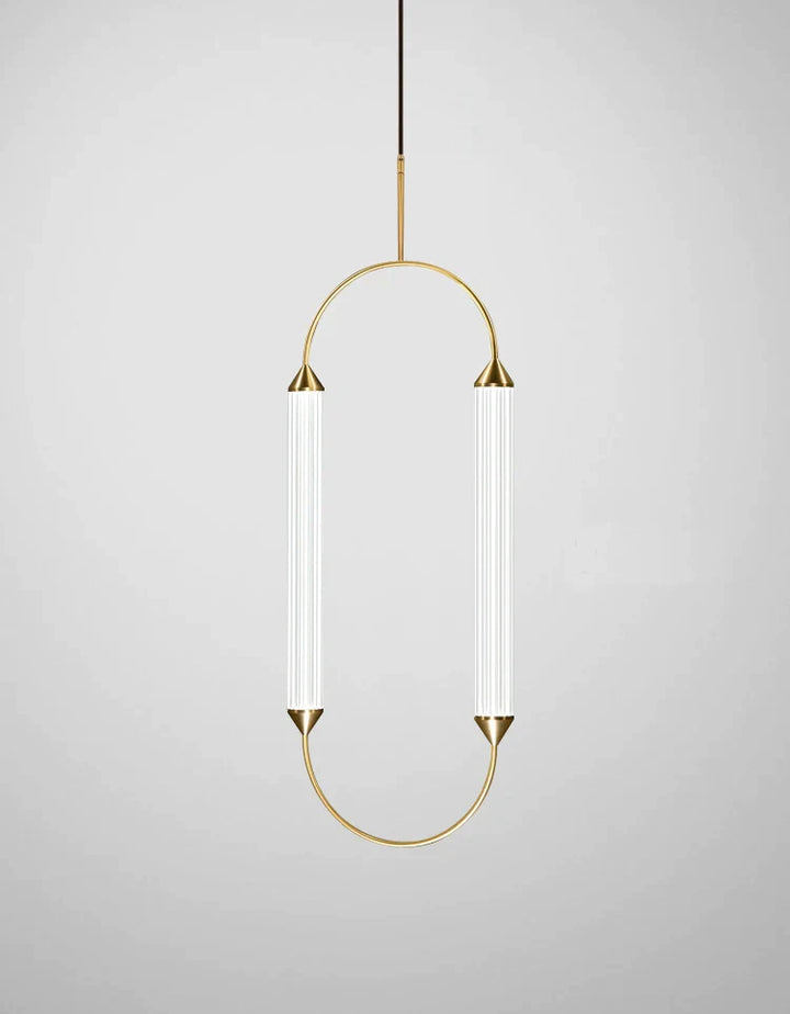 Gage - Built in LED contemporary glass suspended light