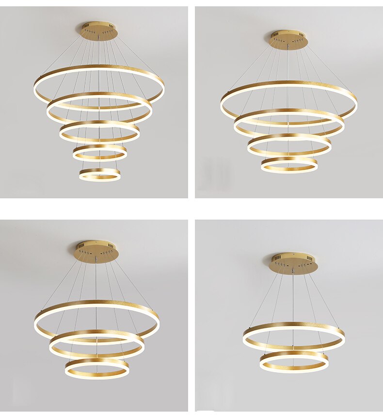 Aqeel - Built in LED modern round suspended light