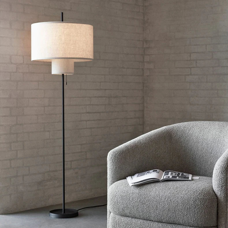 Garrett - E27 LED bulb contemporary floor lamp