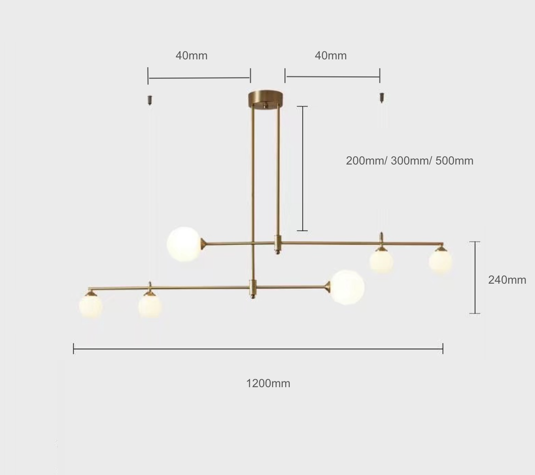 Uzair -G9 LED bulb modern suspended light