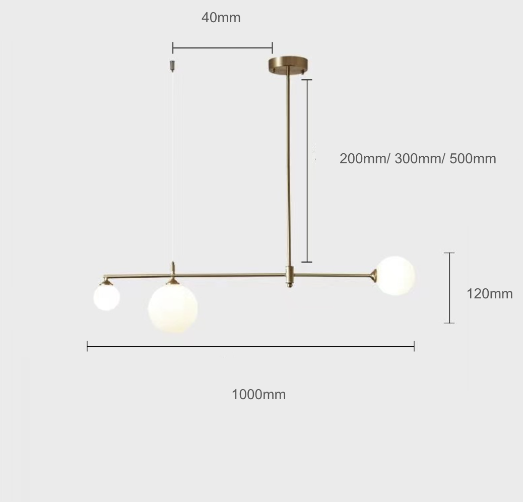 Uzair -G9 LED bulb modern suspended light