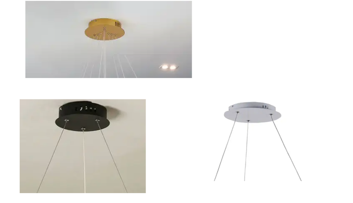 Man - Built in LED contemporary round thin suspended light