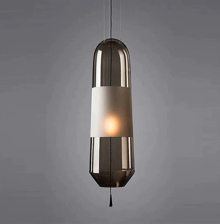 Brown - E14 LED bulb glass suspended light