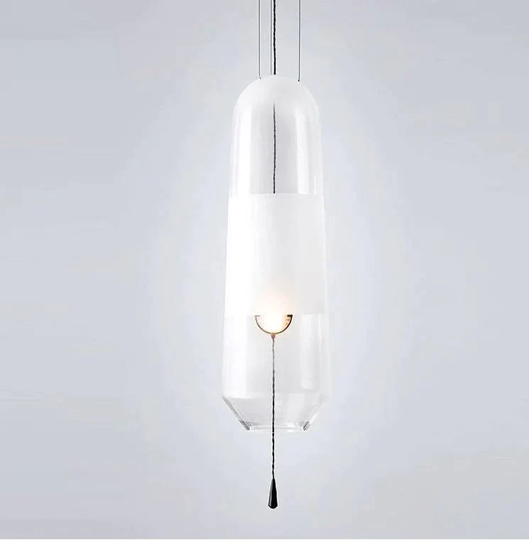 Brown - E14 LED bulb glass suspended light