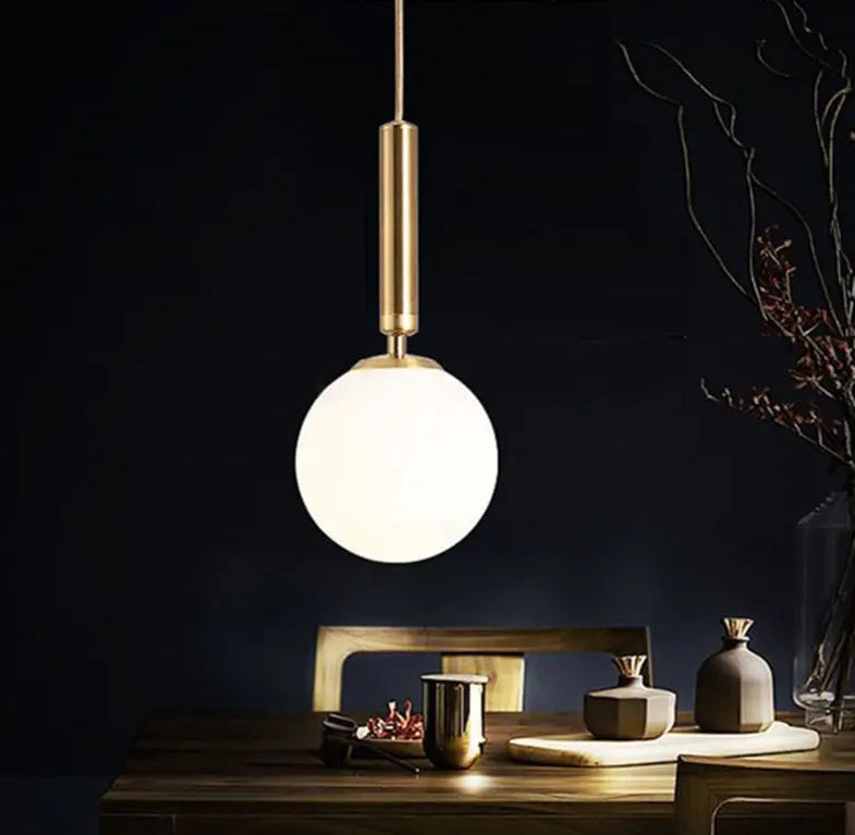 Blankenship - E14 LED bulb contemporary round suspended light